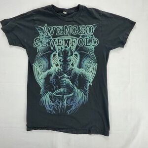Avenged Sevenfold Mens Band T Shirt Black Graphic Bay Island Licensed M